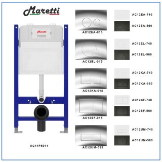 Инсталляция для подвесного унитаза Maretti AC11P5014, без клавиши